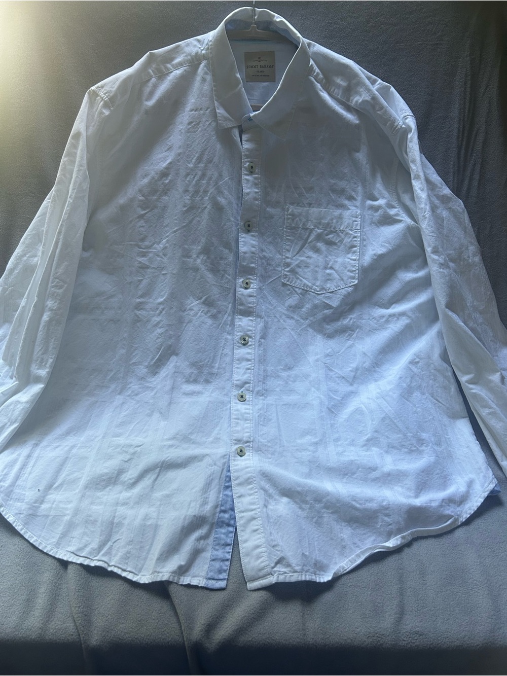 Tommy Bahama Jeans White Cotton Button Up Shirt Men’s XXL Classic Fit